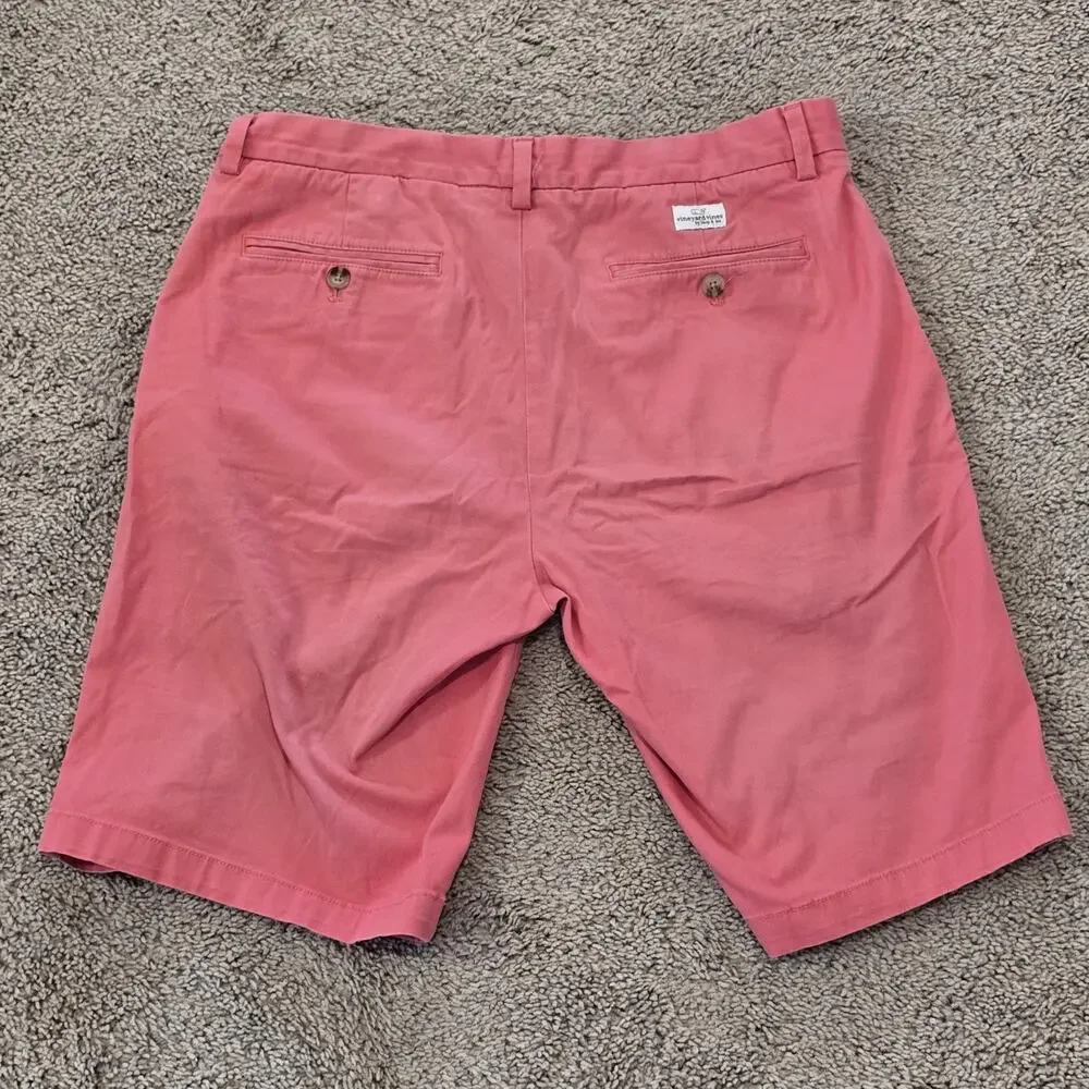Vineyard Vines‎ Breaker Shorts Mens 33 Salmon Pink Golf Activewear Chino